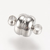 Brass Magnetic Clasps with Loops KK-H361-N-NR-2