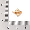 Brass Micro Pave Cubic Zirconia Spacer Bars KK-B100-071G-4