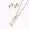 304 Stainless Steel Jewelry Sets SJEW-O090-10G-1