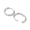 Rhodium Plated 925 Sterling Silver Huggie Hoop Earrings EJEW-K258-19C-P-2