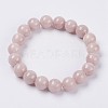 Natural Yellow Jade Beaded Stretch Bracelet BJEW-P209-15-6mm-2