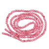 Natural Pink Tourmaline Beads Strands G-F619-20C-2mm-2