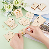 Wood Earring Display Card with Hanging Hole DIY-WH0320-20C-3