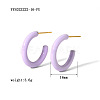 Simple and Elegant 304 Stainless Steel C-shaped Stud Earrings KI0943-7-1