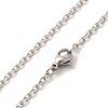 Tarnish Resistant 304 Stainless Steel Necklaces NJEW-F027-40-2mm-1