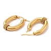 304 Stainless Steel Hoop Earrings EJEW-M221-04G-2