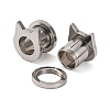 Non-Tarnish 304 Stainless Steel Ear Plugs Gauges AJEW-B029-04-2