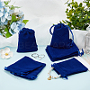 Beebeecraft 25Pcs Rectangle Velvet Drawstring Pouches TP-BBC0001-04A-01-4