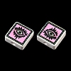 Printed Handmade Porcelain Beads PORC-G016-04U-2