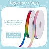 2 Rolls 2 Colors Gradient Color Polyester Ribbon OCOR-PH0007-31-5