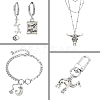50Pcs 10 Style Tibetan Style Alloy Pendants FIND-CJ0001-60-6
