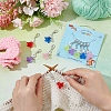 10Pcs 10 Style Number 0~9 Angel Locking Stitch Marker HJEW-PH01604-3