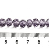 Transparent Baking Paint Glass Beads Strands DGLA-A034-T8mm-D07-4