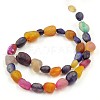 Dyed Natural Weathered Agate Bead Strands G-J271-42-3