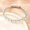 Brass Pave Clear Cubic Zirconia Tennis Bracelets for Women KK-CBA68DA-08P-3