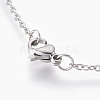 304 Stainless Steel Pendant Necklaces NJEW-F239-01P-5