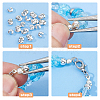 400Pcs Brass Crimp Beads Covers KK-DC0004-78S-4