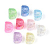 UV Plating Transparent Acrylic European Beads OACR-M027-02D-2