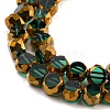Electroplate Transparent Glass Beads Strands EGLA-G037-02A-HP07-3