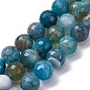 Natural Dragon Veins Agate(Dyed & Heated) Beads Strands G-K390-A15-01-2