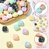 50Pcs 10 Colors UV Plating Opaque Acrylic Beads PACR-CJ0001-47-3