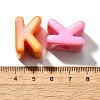 UV Plating Opaque Acrylic European Beads SACR-Z007-01K-3