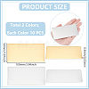 20Pcs 2 Colors Self-adhesive 201 Stainless Steel Type Business Cards AJEW-UN0002-30A-3