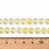 Crackle Transparent Glass Beads Strands X1-GLAA-N063-8mm-08-4