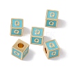Rack Plating Brass Enamel Beads KK-B060-04G-06Q-3