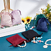 HOBBIESAY 24Pcs 6 Colors Velvet Jewelry Drawstring Bags TP-HY0001-05A-4