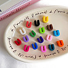 Opaque Acrylic European Beads OACR-M027-01U-1