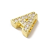 Brass Micro Pave Cubic Zirconia Beads KK-H487-25G-3