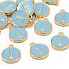 Golden Plated Alloy Enamel Charms ENAM-S118-04I-4