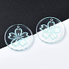 Transparent Resin Pendants RESI-N030-004B-4