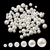 300Pcs 6 Sizes ABS Plastic Imitation Pearl Round Beads MACR-YW0002-67-1