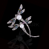 Dragonfly Alloy Rhinestone Brooch LS-PW-WG859D6-01-2