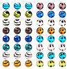 64Pcs 16 Styles Handmade Lampwork Beads LAMP-TA0001-59A-3