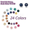 1680Pcs 24 Colors Baking Painted Glass Round Bead Strands HY-SZ0001-05-7