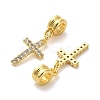 Rack Plating Brass Micro Pave Cubic Zirconia Charms X-KK-S398-08A-2