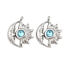 304 Stainless Steel Rhinestone Pendants STAS-Z166-24P-12-1