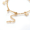 304 Stainless Steel Charm Anklets AJEW-O028-04G-3