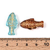 Baking Paint Transparent Glass Beads X-DGLA-N018-22-3