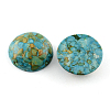 Dome Synthetic Turquoise Cabochons TURQ-R021D-10mm-02-1