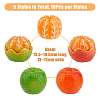 50Pcs 5 Style Mini Resin Simulation Orange RESI-DC0001-27-2