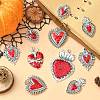 14Pcs 7 Styles Alloy Enamel Pendants FIND-SZ0003-52-3