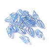 UV Plating Rainbow Iridescent Acrylic Beads OACR-E007-04-2