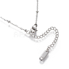 304 Stainless Steel Pendant Necklaces NJEW-O118-19-4