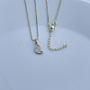 304 Stainless Steel Letter Pendant Necklaces NJEW-WH0027-04Q-G-NR-1
