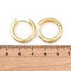 Brass Clear Cubic Zirconia Hoop Earrings EJEW-L277-02G-5