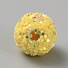 Opaque Acrylic Beads MACR-WH0010-12H-2